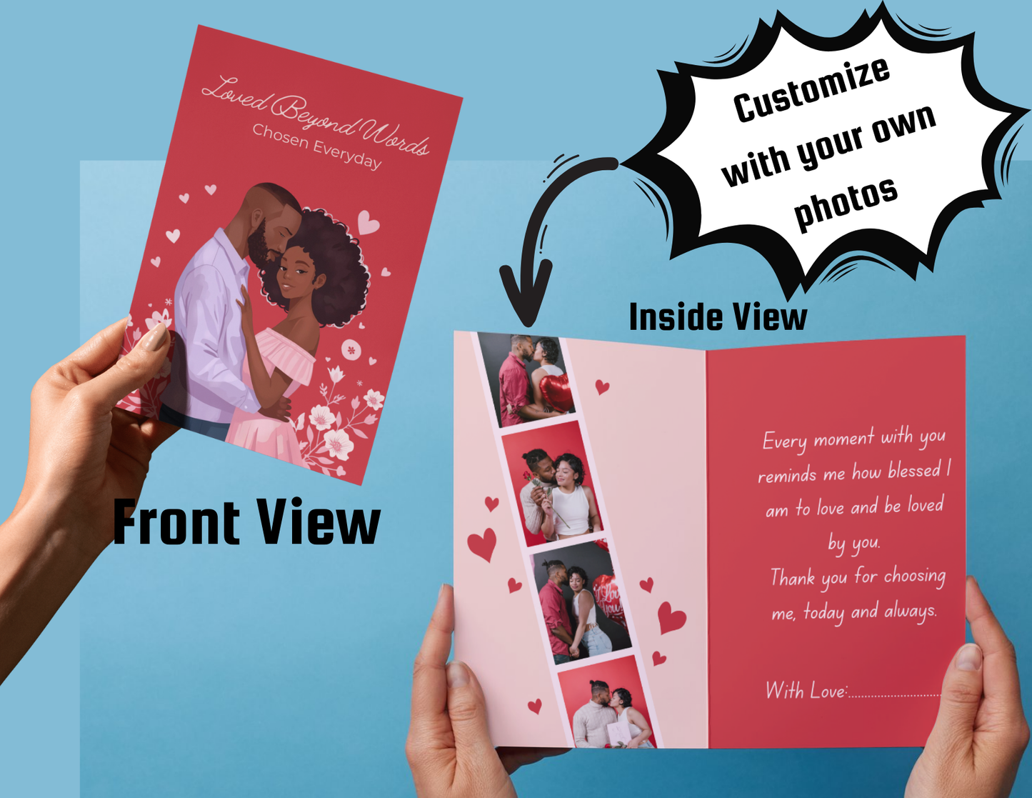 Personalised Valentines Card