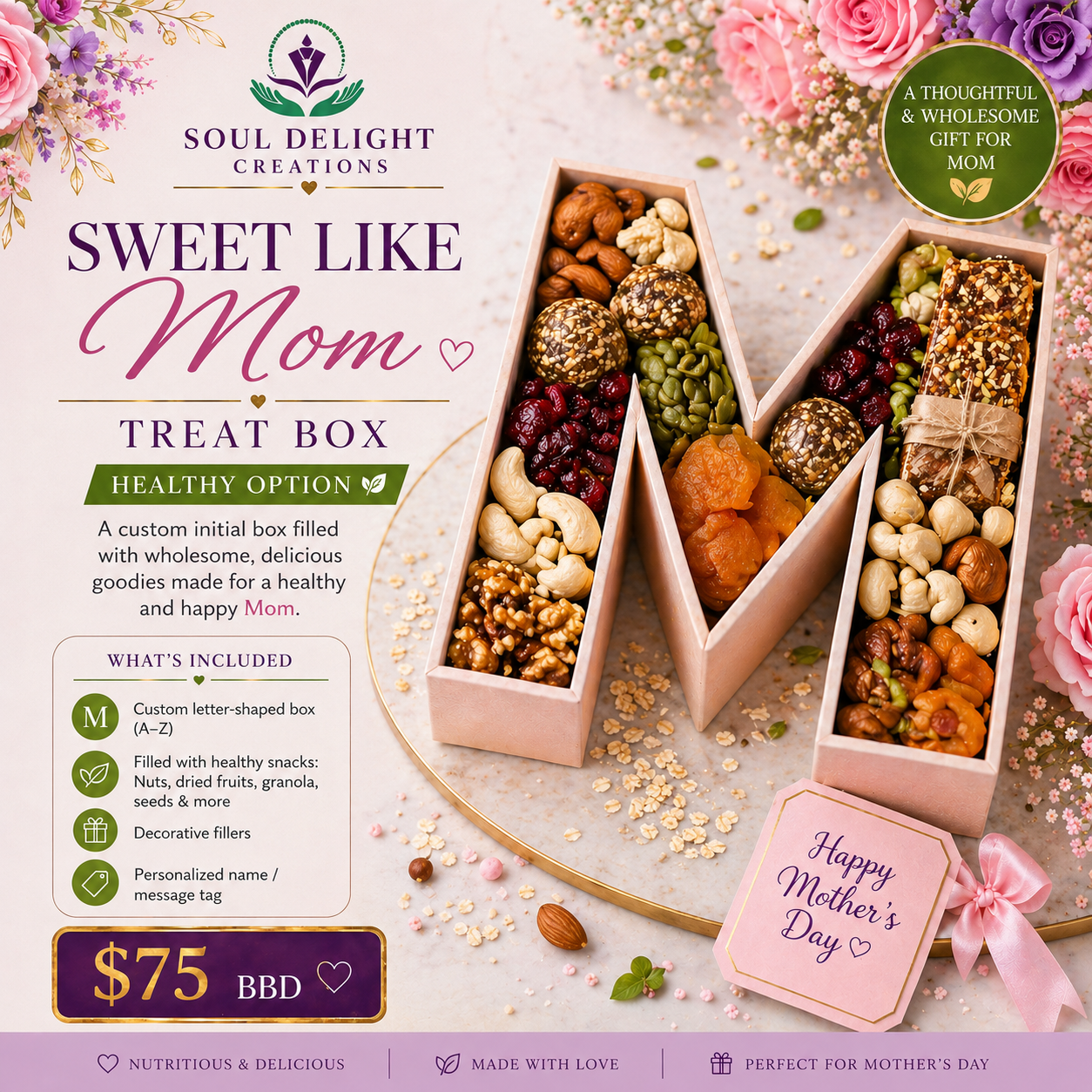 Sweet Like Mom Treat Box (Initial Box)