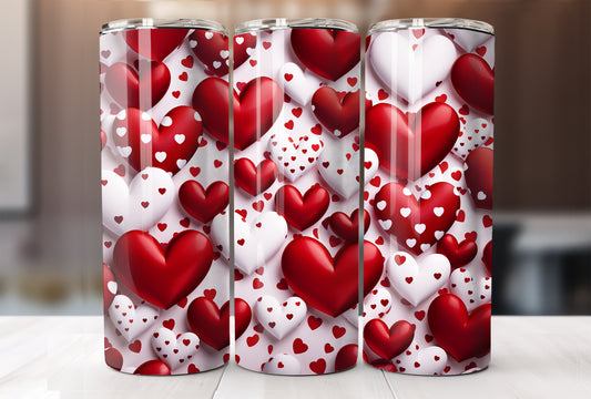 Valentine Heart Tumbler – Custom Gift Option Available